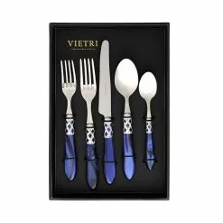 Vietri Aladdin Brilliant Blue Five-Piece Place Setting – Set Of 4
