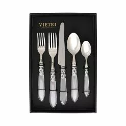 Vietri Aladdin Brilliant Clear Five-Piece Place Setting – Set Of 4