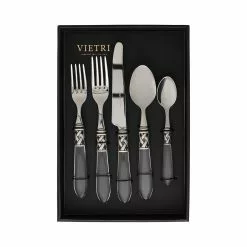 Vietri Aladdin Antique Clear Five-Piece Place Setting – Set Of 4