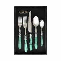 Vietri Aladdin Brilliant Green Five-Piece Place Setting – Set Of 4