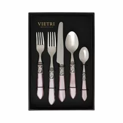 Vietri Aladdin Antique Lilac Five-Piece Place Setting – Set Of 4