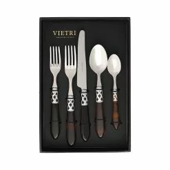 Vietri Aladdin Brilliant Tortoiseshell Five-Piece Place Setting – Set Of 4