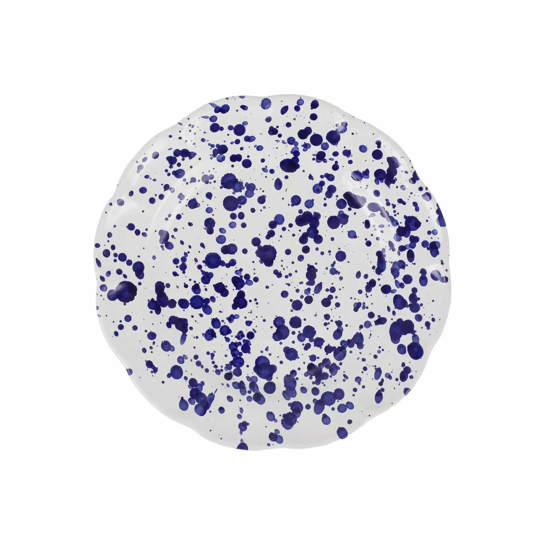 Vietri Amalfitana Cobalt Splatter Salad Plate