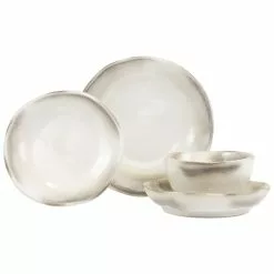 Vietri Aurora Ash Four-Piece Place Setting