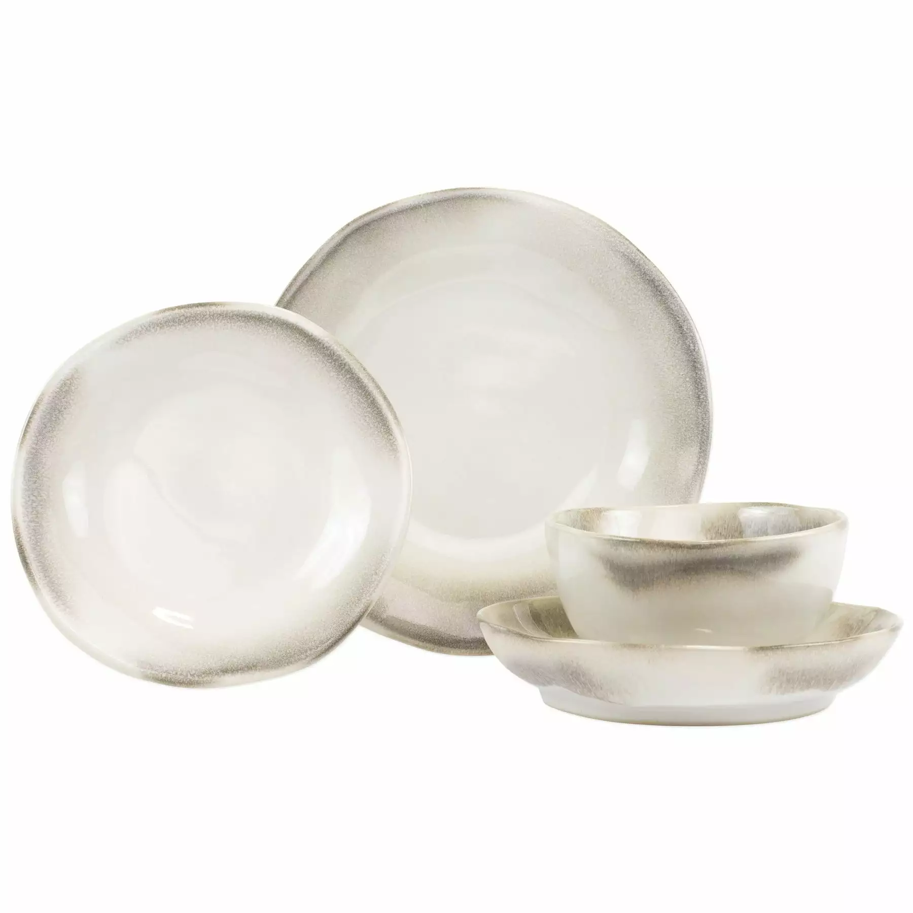 Vietri Aurora Ash Four-Piece Place Setting