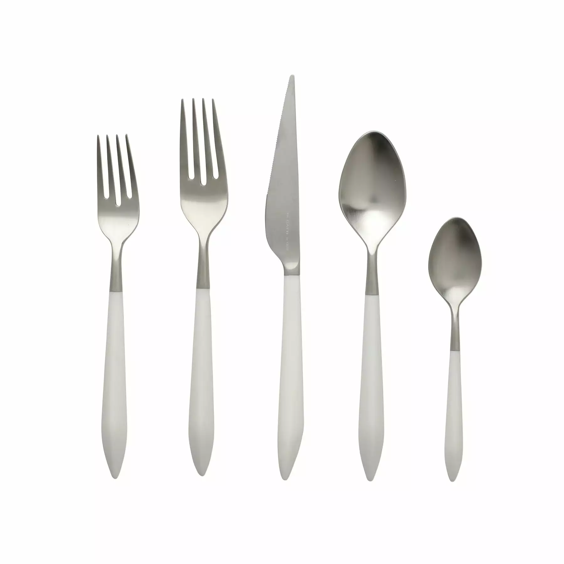 Vietri Ares Argento & White Five-Piece Place Setting