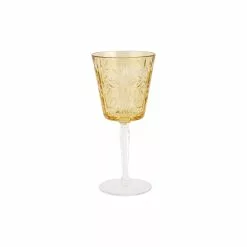Vietri Barocco Amber Wine Glass