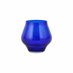 Vietri Contessa Cobalt Stemless Wine Glass