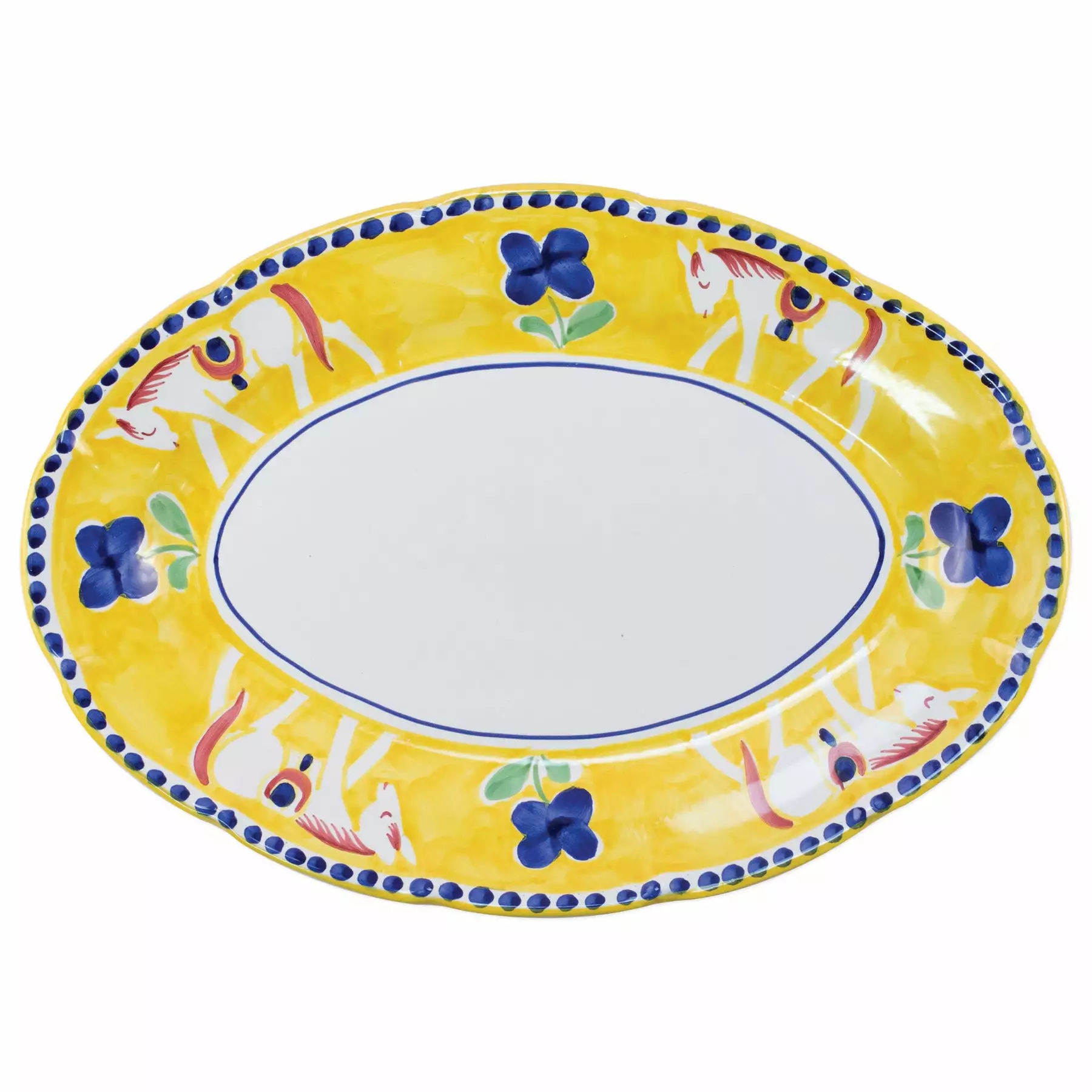 Vietri Campagna Cavallo Oval Platter