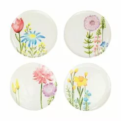 Vietri Fiori Di Campo Assorted Dinner Plates - Set Of 4