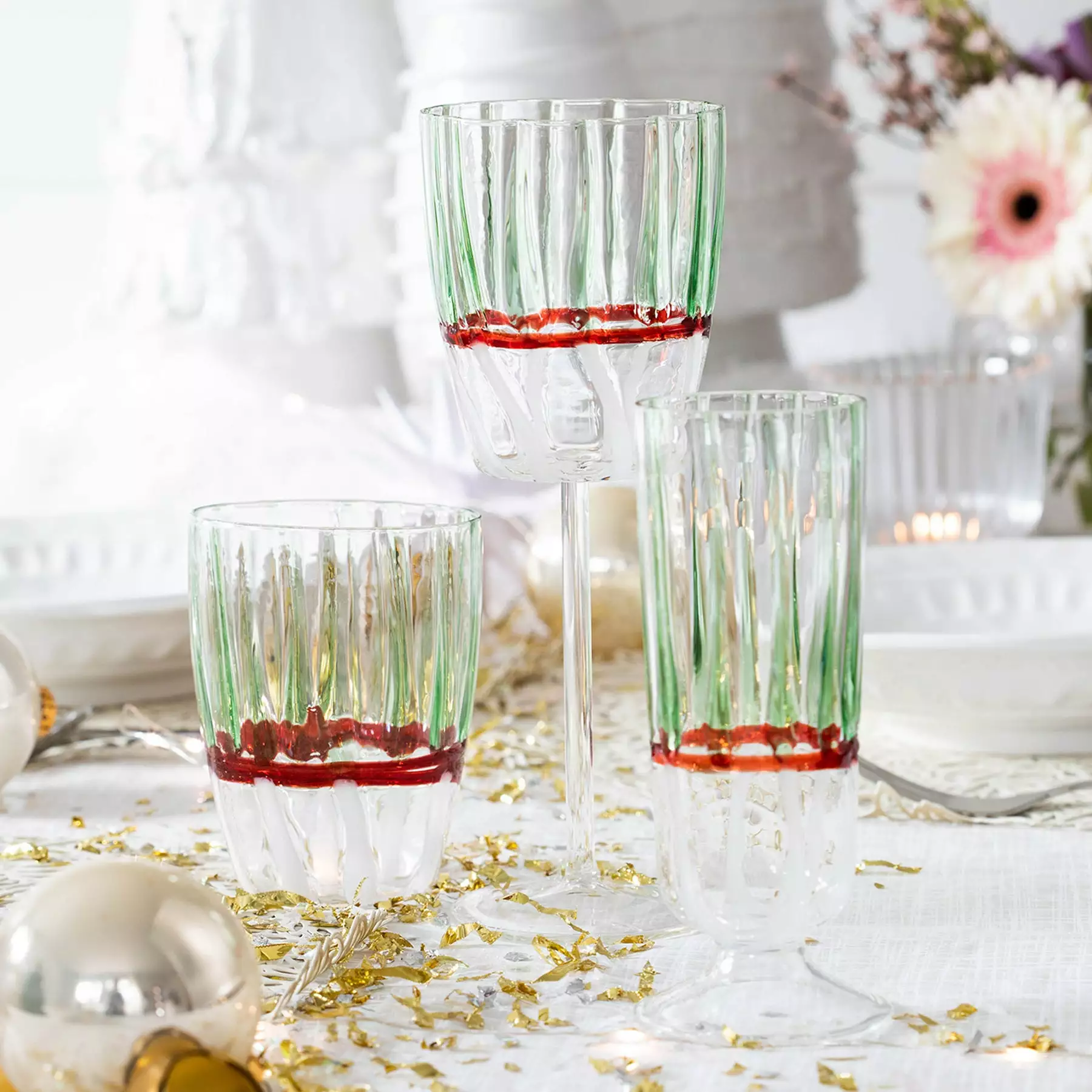 Vietri Garland Tall Tumbler - Image 2