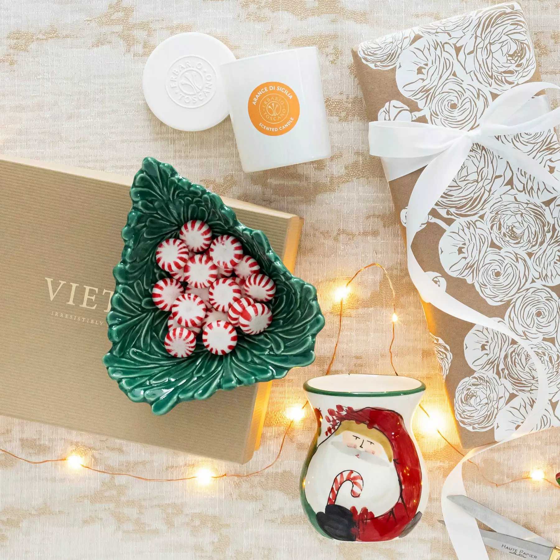 Vietri Lastra Holiday Figural Tree Small Bowl - Image 4