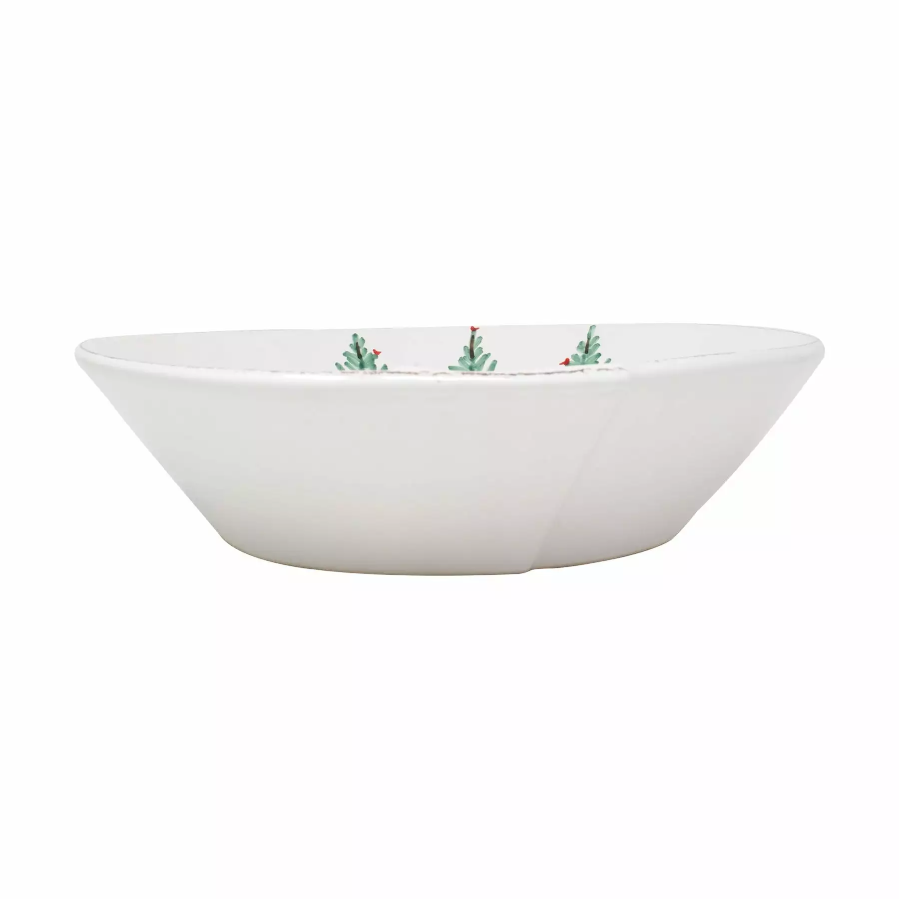 Vietri Lastra Holiday Large Shallow Serving Bowl