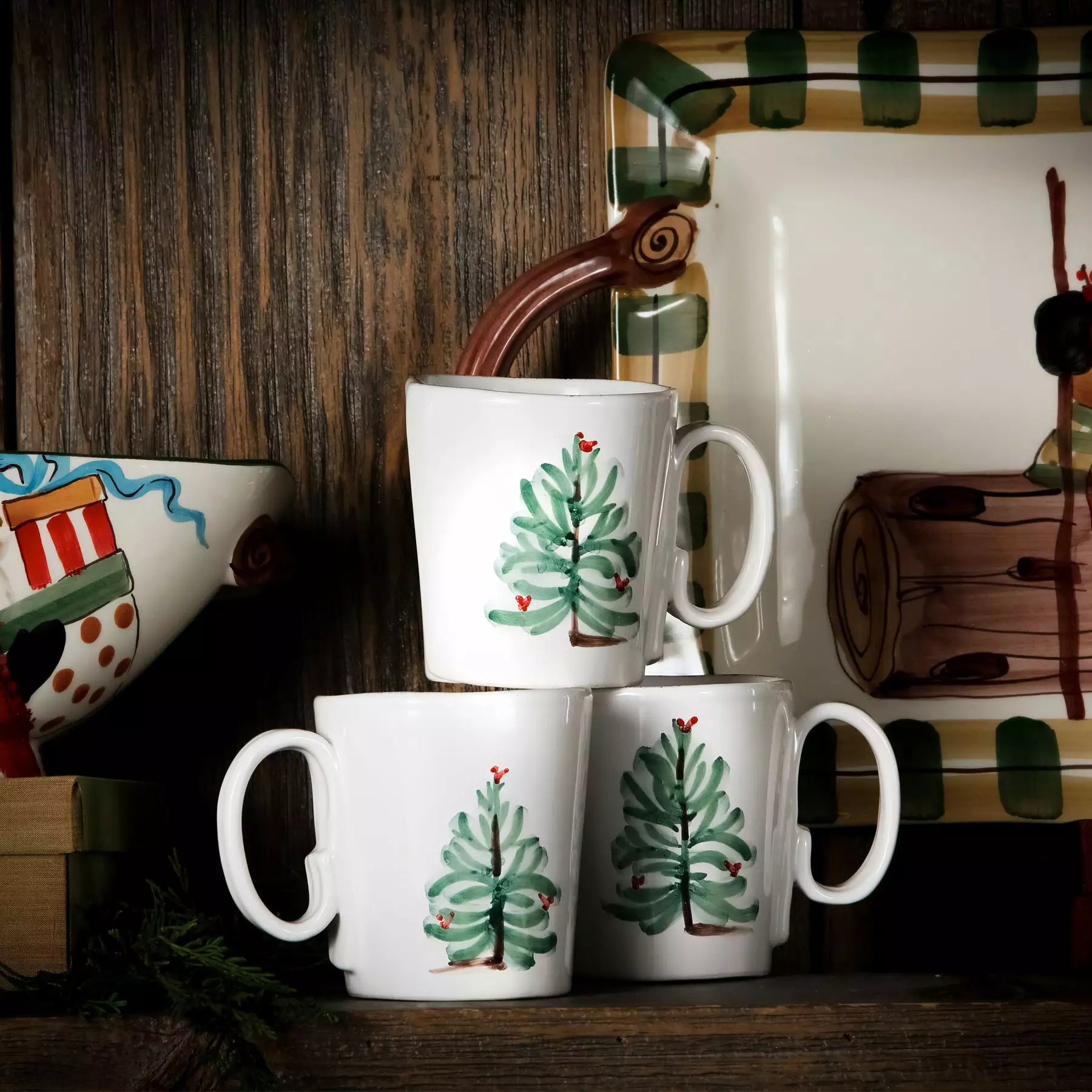 Vietri Lastra Holiday Mug - Image 4