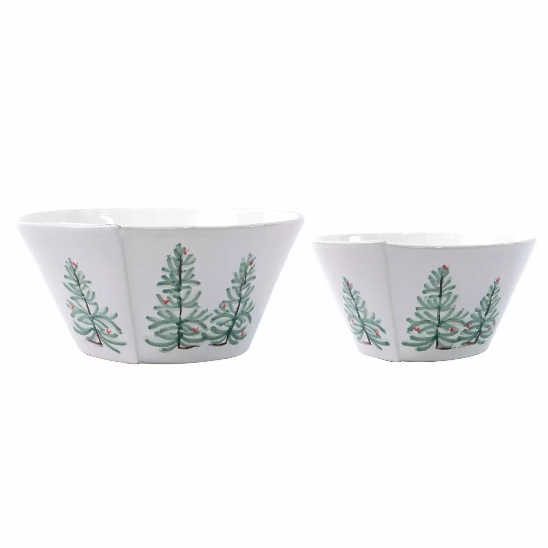 Vietri Lastra Holiday 2-Piece Serving Bowls Set