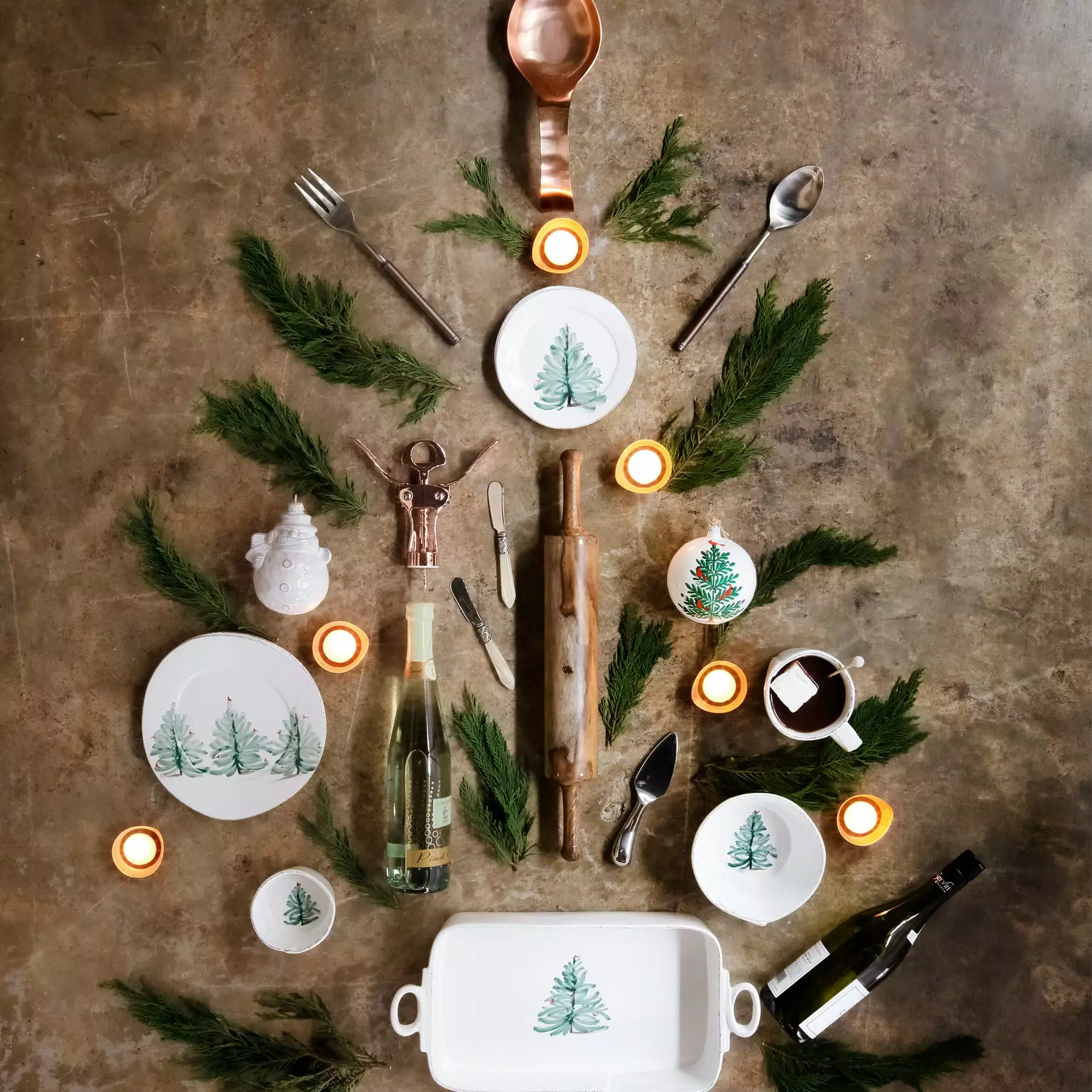 Vietri Lastra Holiday Rectangular Baker - Image 6