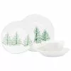 Vietri Lastra Holiday Four-Piece Place Setting