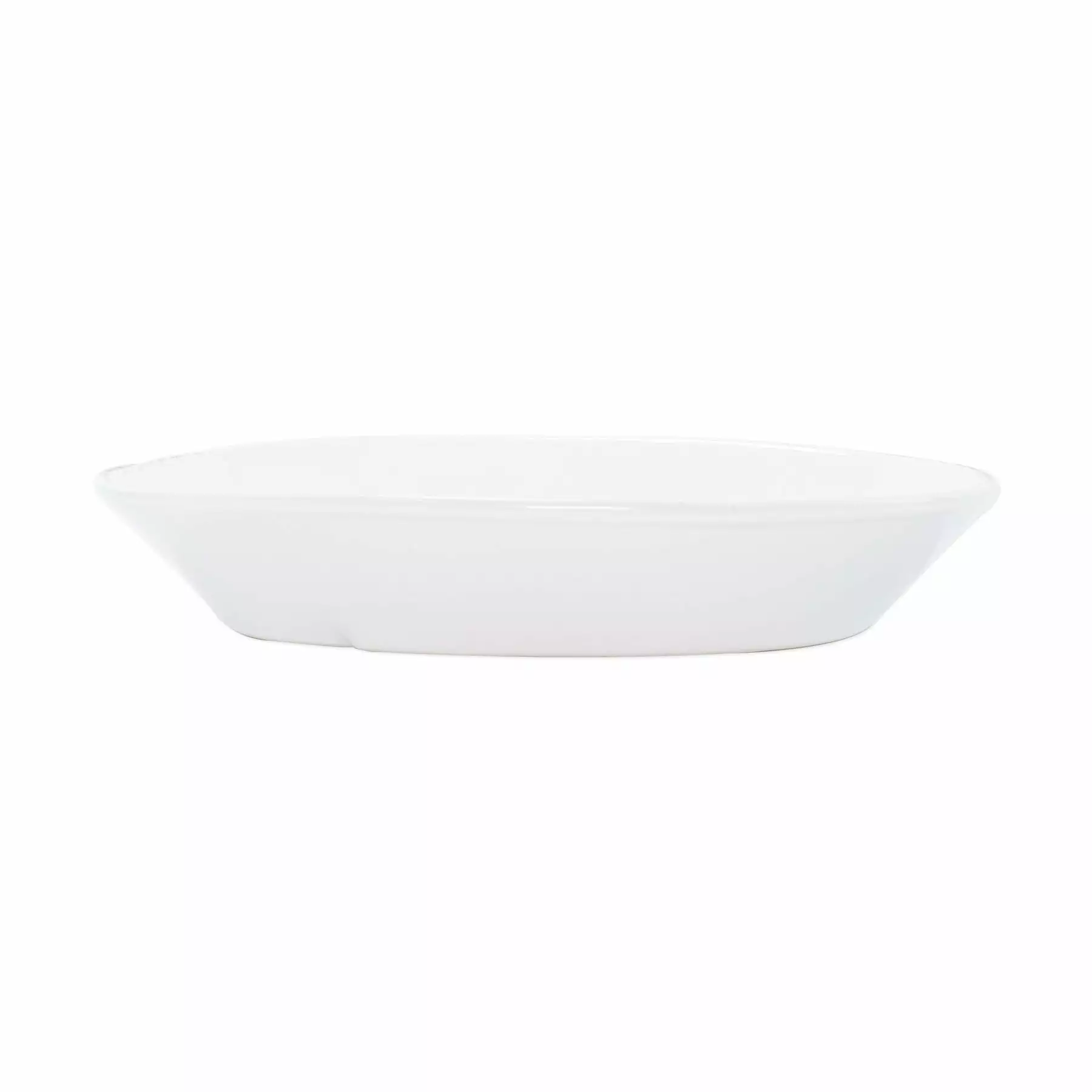 Vietri Lastra White Small Oval Baker - Image 2