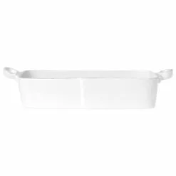 Vietri Lastra White Rectangular Baker