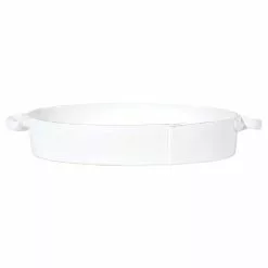 Vietri Lastra Handled Oval Baker