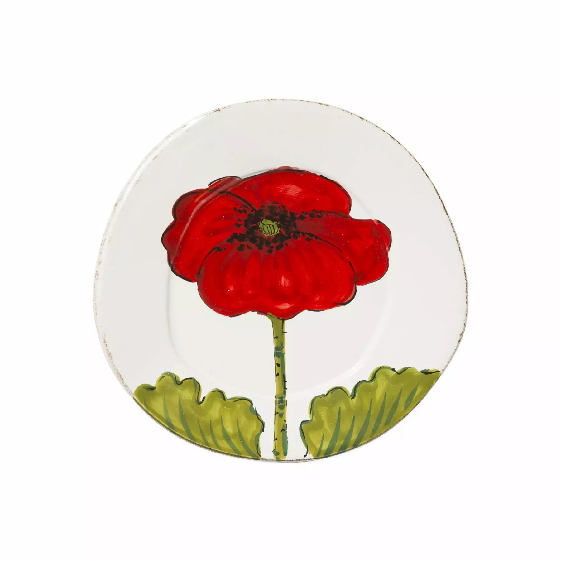 Vietri Lastra Poppy Salad Plate