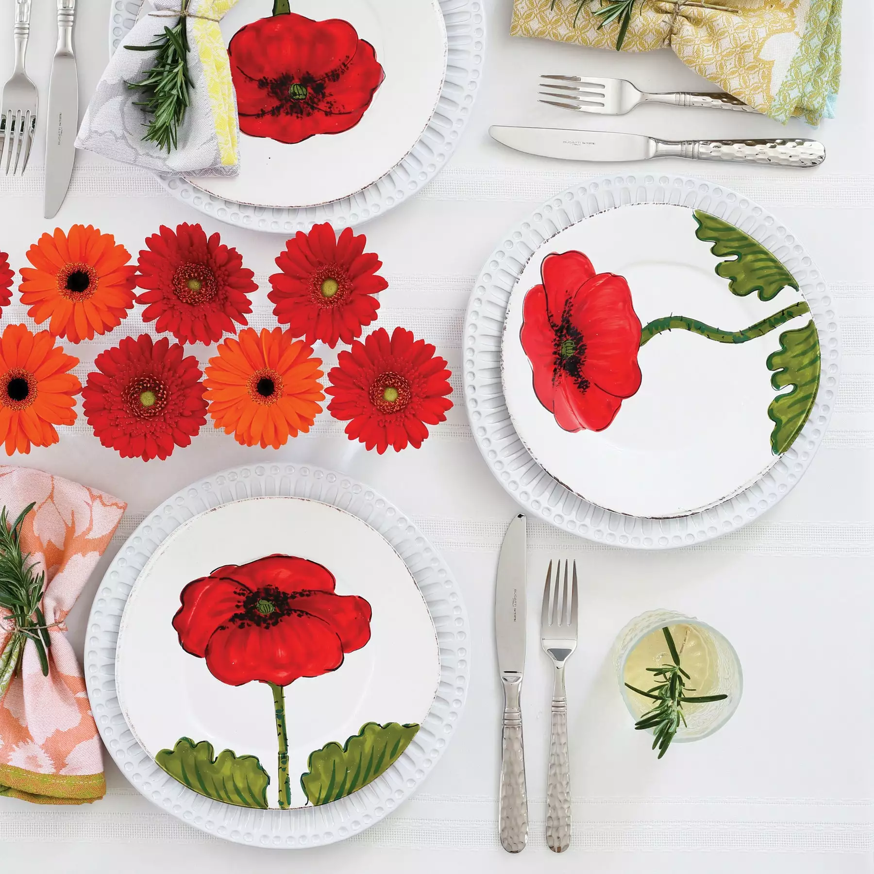 Vietri Lastra Poppy Salad Plate - Image 2