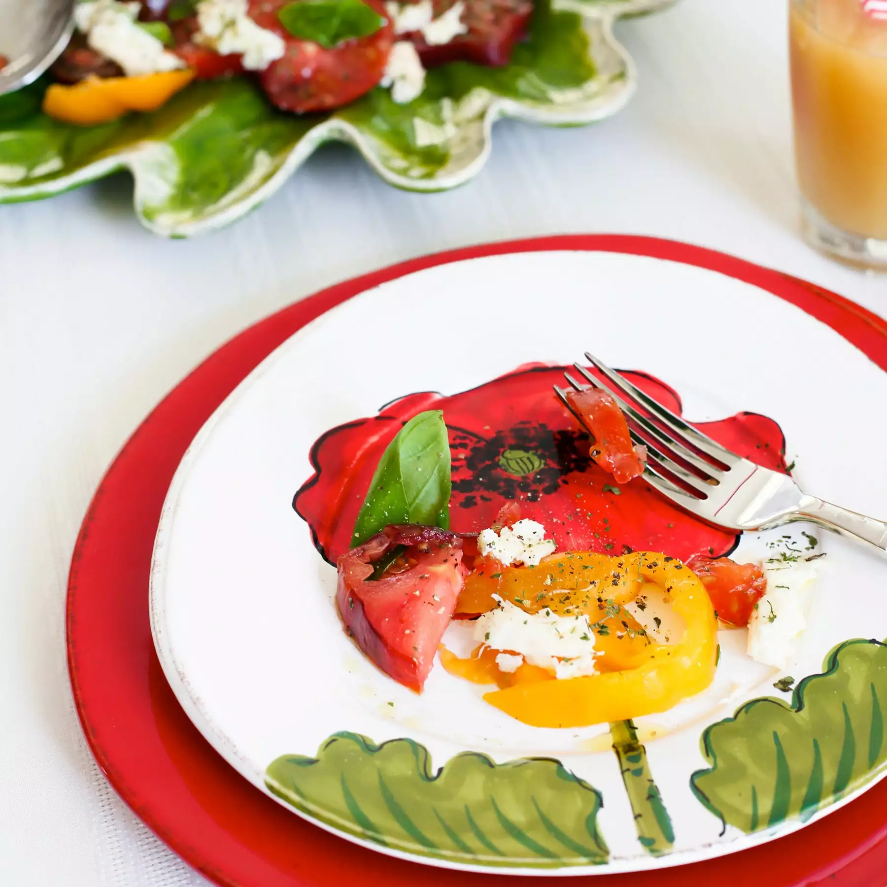 Vietri Lastra Poppy Salad Plate - Image 7