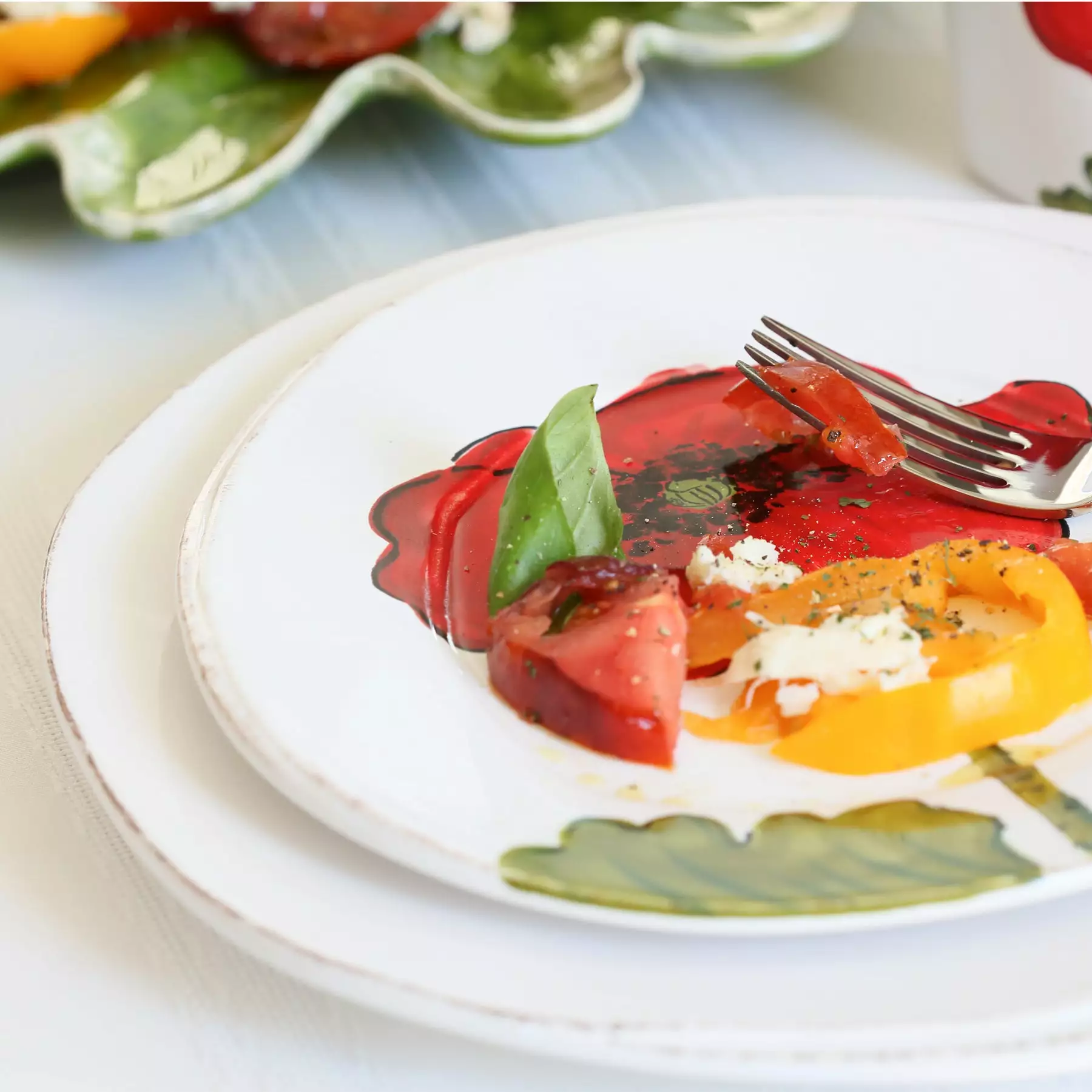 Vietri Lastra Poppy Salad Plate - Image 9