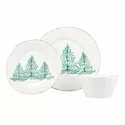 Vietri Melamine Lastra Holiday Three-Piece Place Setting