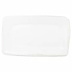Vietri Melamine Lastra White Rectangular Platter