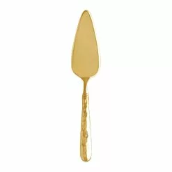 Vietri Martellato Gold Pastry Server