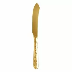 Vietri Martellato Gold Cake Knife