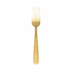 Vietri Martellato Gold Salad Fork