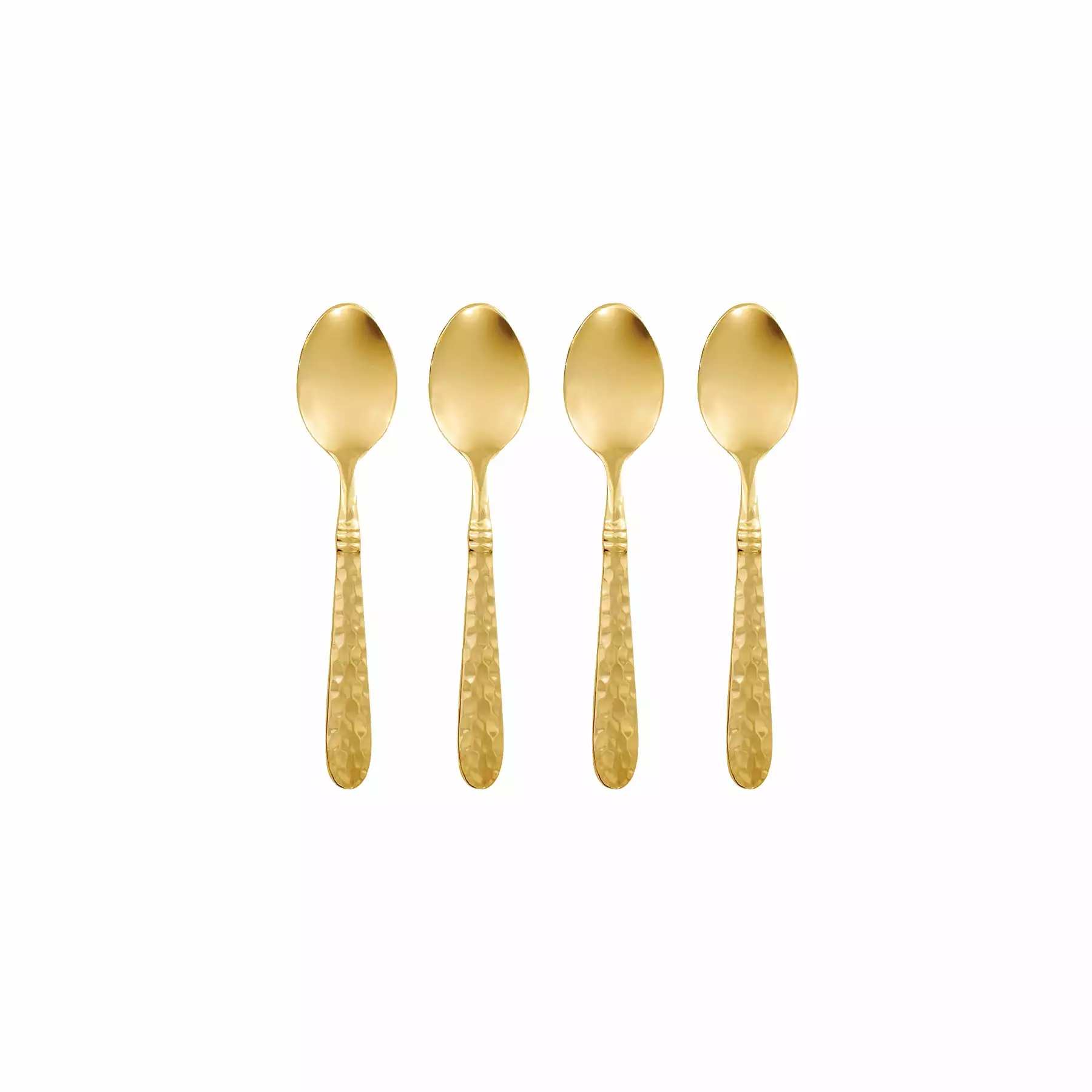 Vietri Martellato Gold Demitasse Spoons - Set Of 4