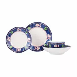 Vietri Melamine Campagna Pesce Four-Piece Place Setting