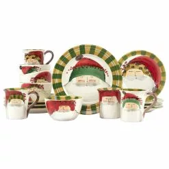Vietri Old St. Nick Assorted Sixteen-Piece Place Setting