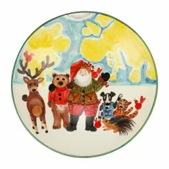 Vietri Old St. Nick Amici Per Sempre (Friends Forever) Bowl