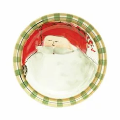 Vietri Old St. Nick Dinner Plate - Red Hat