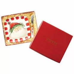 Vietri Old St. Nick Square Plate W/ Spreader