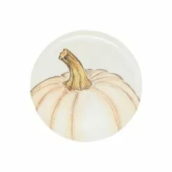 Vietri Pumpkins Salad Plate - White Medium Pumpkin