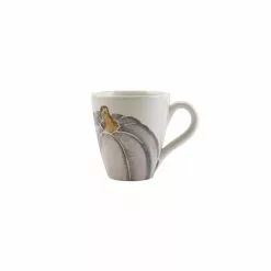 Vietri Pumpkins Mug - Gray Medium Pumpkin
