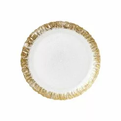 Vietri Rufolo Glass Salad Plate