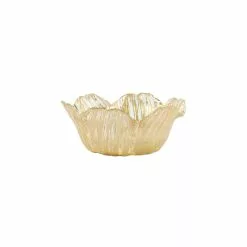 Vietri Rufolo Glass Gold Flower Small Bowl