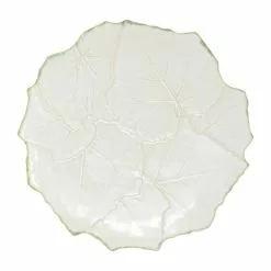 Vietri Foglia Stone Cheese/Tart Plate