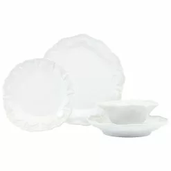 Vietri Incanto Stone Lace Four-Piece Place Setting