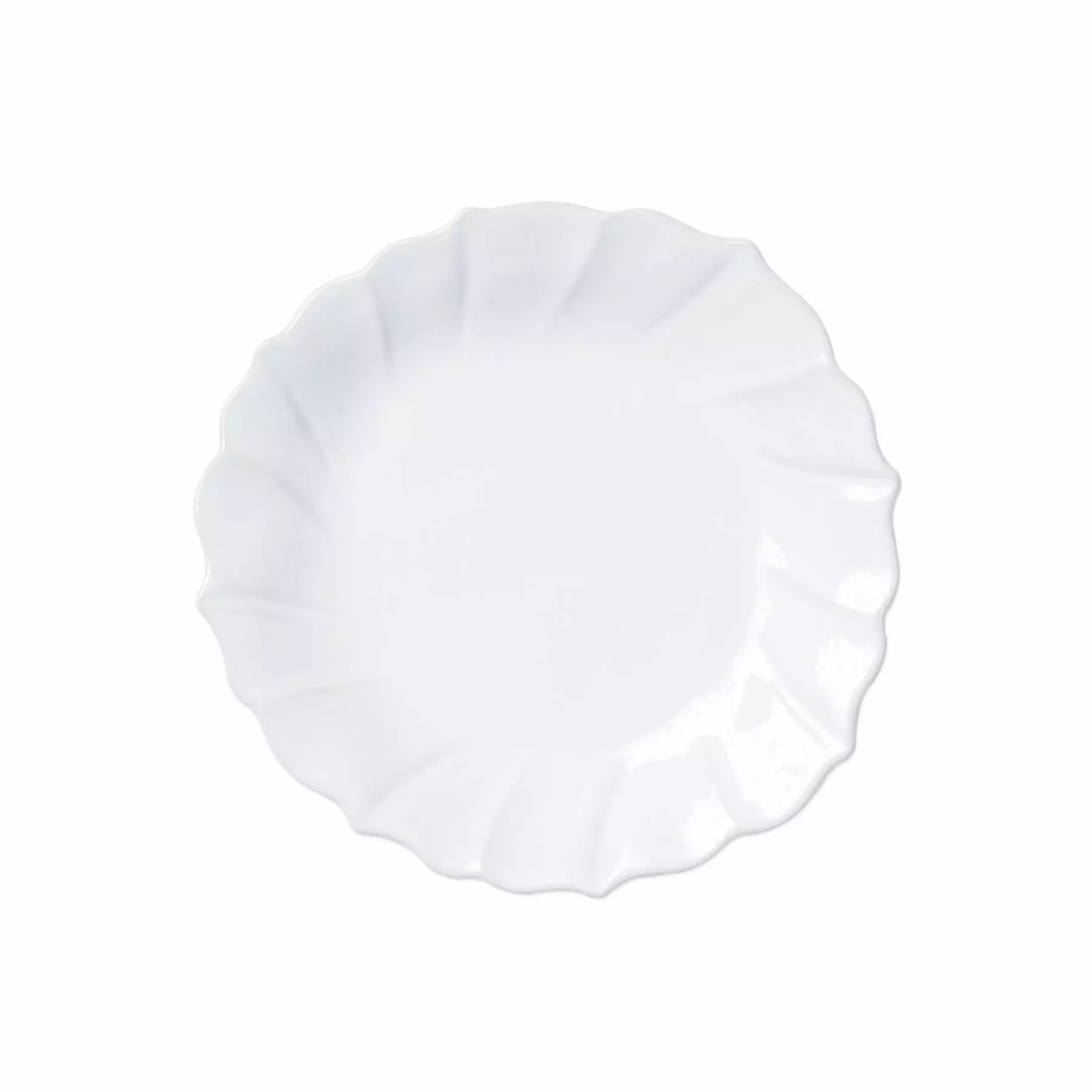 Vietri Incanto Stone Ruffle Salad Plate