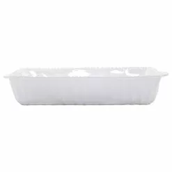 Vietri Incanto Stone White Stripe Rectangular Baking Dish