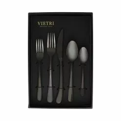 Vietri Settimocielo Nero Five-Piece Place Setting – Set Of 4