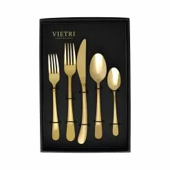 Vietri Settimocielo Oro Five-Piece Place Setting – Set Of 4