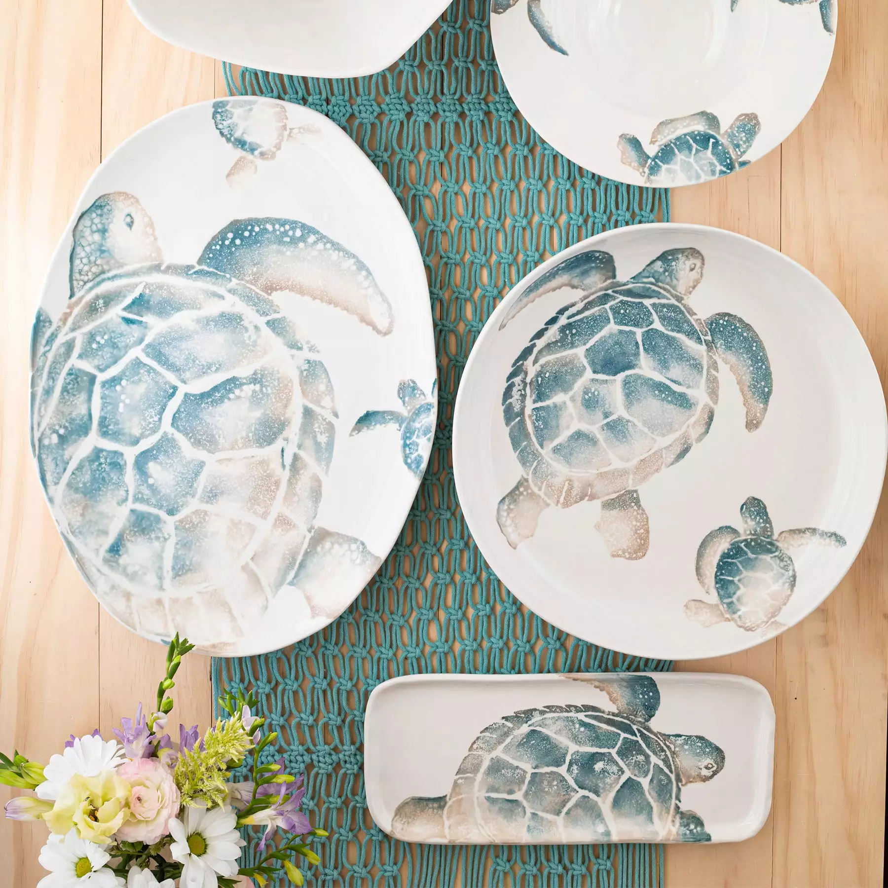 Vietri Tartaruga Narrow Rectangular Tray - Image 2